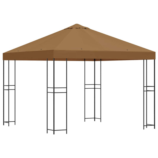 vidaXL Gazebo 3 x 3 m Beige Polyester and Steel 190 gsm