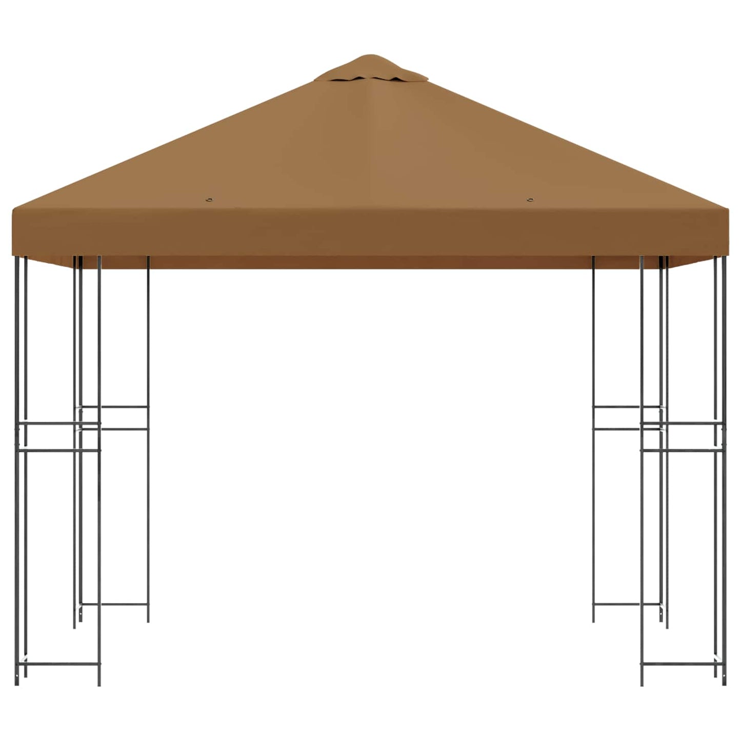 vidaXL Gazebo 3 x 3 m Beige Polyester and Steel 190 gsm