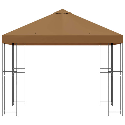 vidaXL Gazebo 3 x 3 m Beige Polyester and Steel 190 gsm