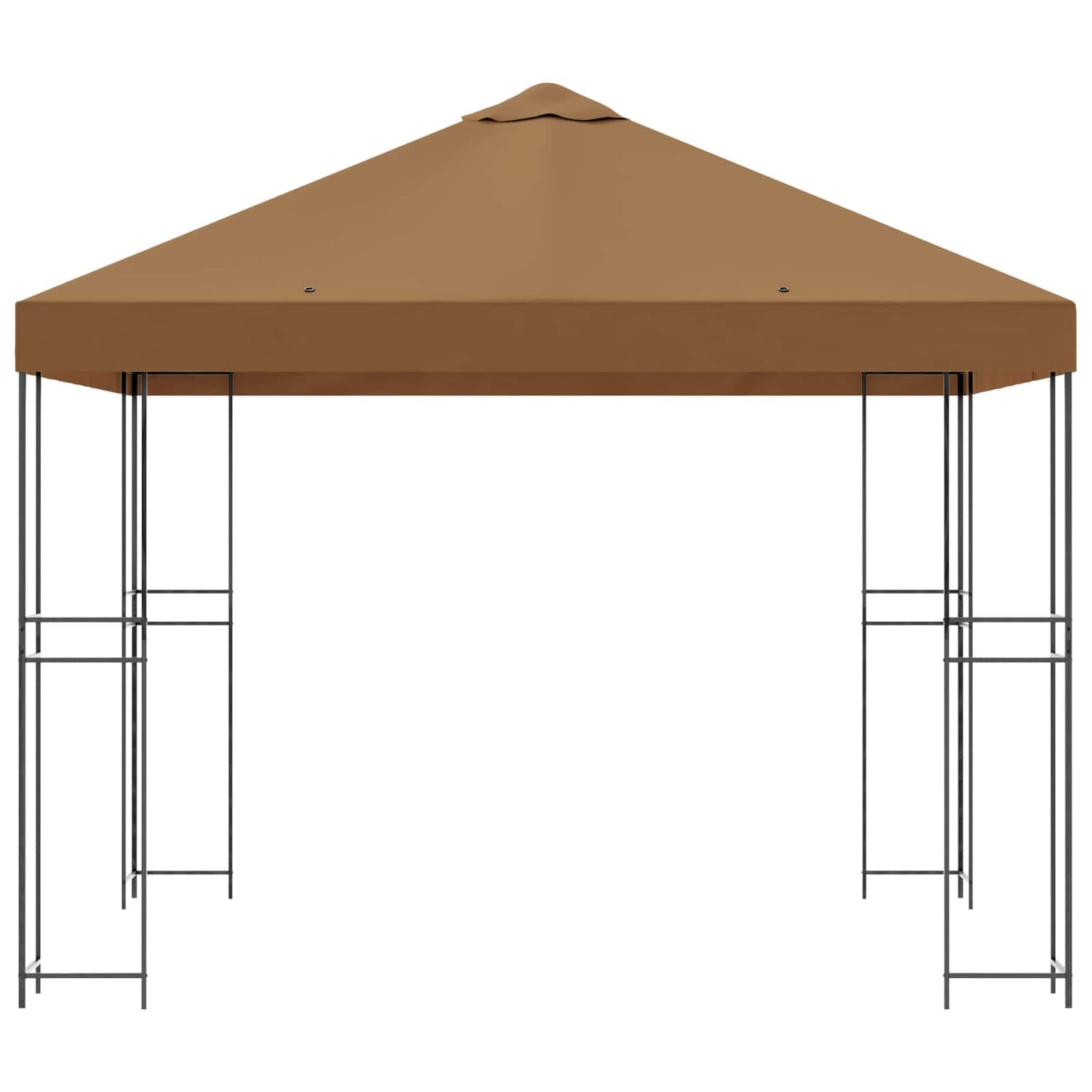 vidaXL Gazebo 3 x 3 m Beige Polyester and Steel 190 gsm