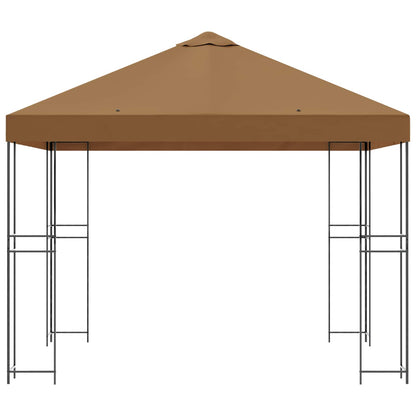 vidaXL Gazebo 3 x 3 m Beige Polyester and Steel 190 gsm