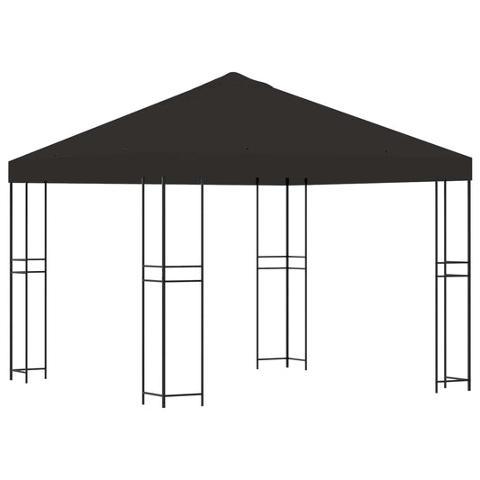 vidaXL Gazebo 3 x 3 m Anthracite Polyester and Steel 190 gsm