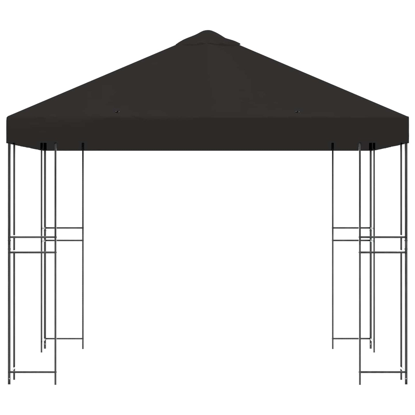 vidaXL Gazebo 3 x 3 m Anthracite Polyester and Steel 190 gsm