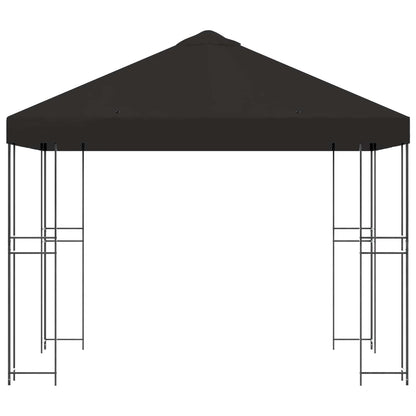 vidaXL Gazebo 3 x 3 m Anthracite Polyester and Steel 190 gsm