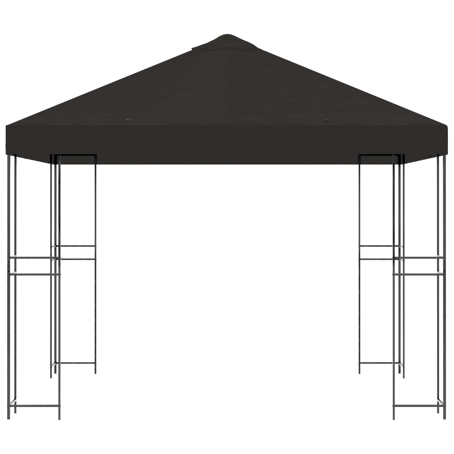 vidaXL Gazebo 3 x 3 m Anthracite Polyester and Steel 190 gsm