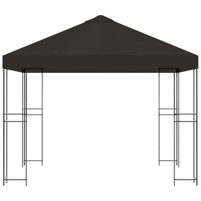 vidaXL Gazebo 3 x 3 m Anthracite Polyester and Steel 190 gsm