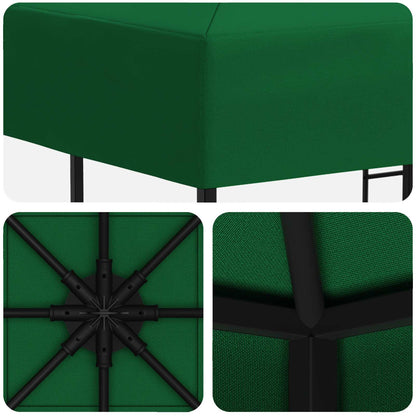 vidaXL Gazebo 3 x 3 m Green Polyester and Steel 190 gsm