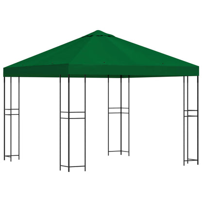 vidaXL Gazebo 3 x 3 m Green Polyester and Steel 190 gsm