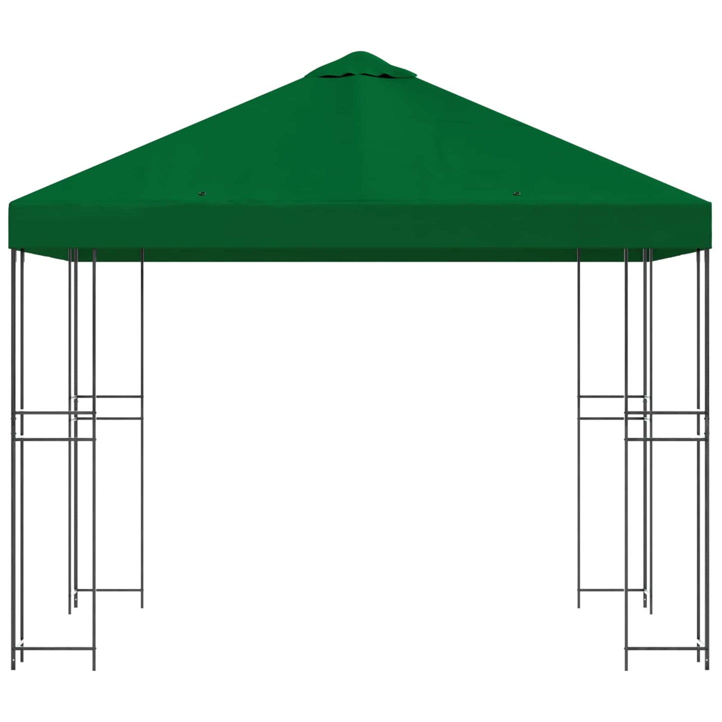 vidaXL Gazebo 3 x 3 m Green Polyester and Steel 190 gsm