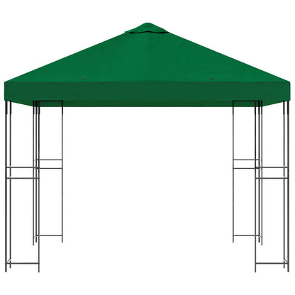vidaXL Gazebo 3 x 3 m Green Polyester and Steel 190 gsm