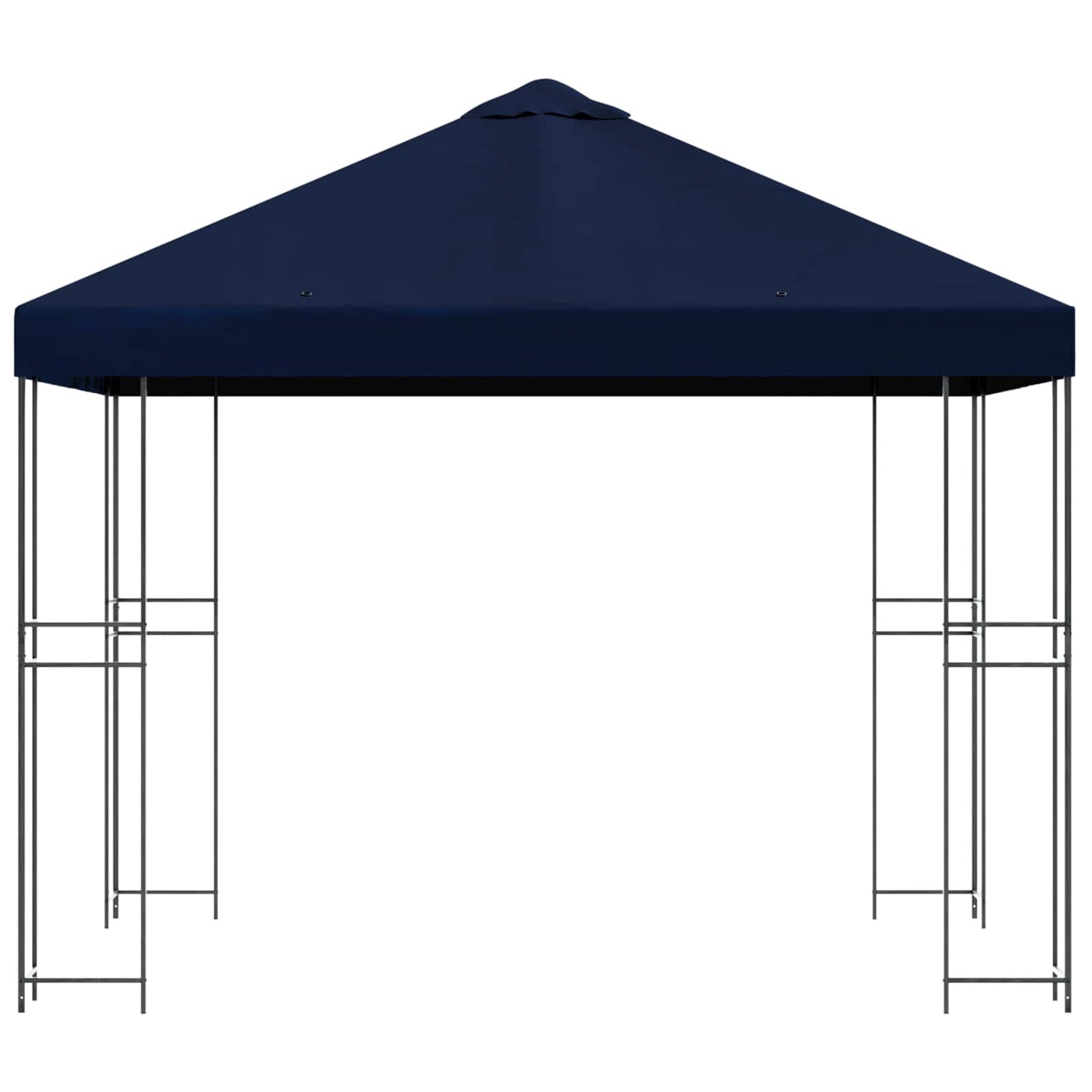 vidaXL Gazebo 3 x 3 m Blue Polyester and Steel 190 gsm
