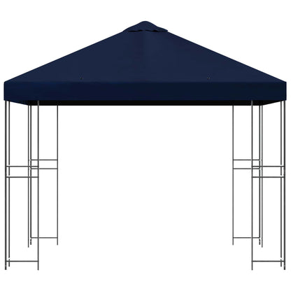 vidaXL Gazebo 3 x 3 m Blue Polyester and Steel 190 gsm