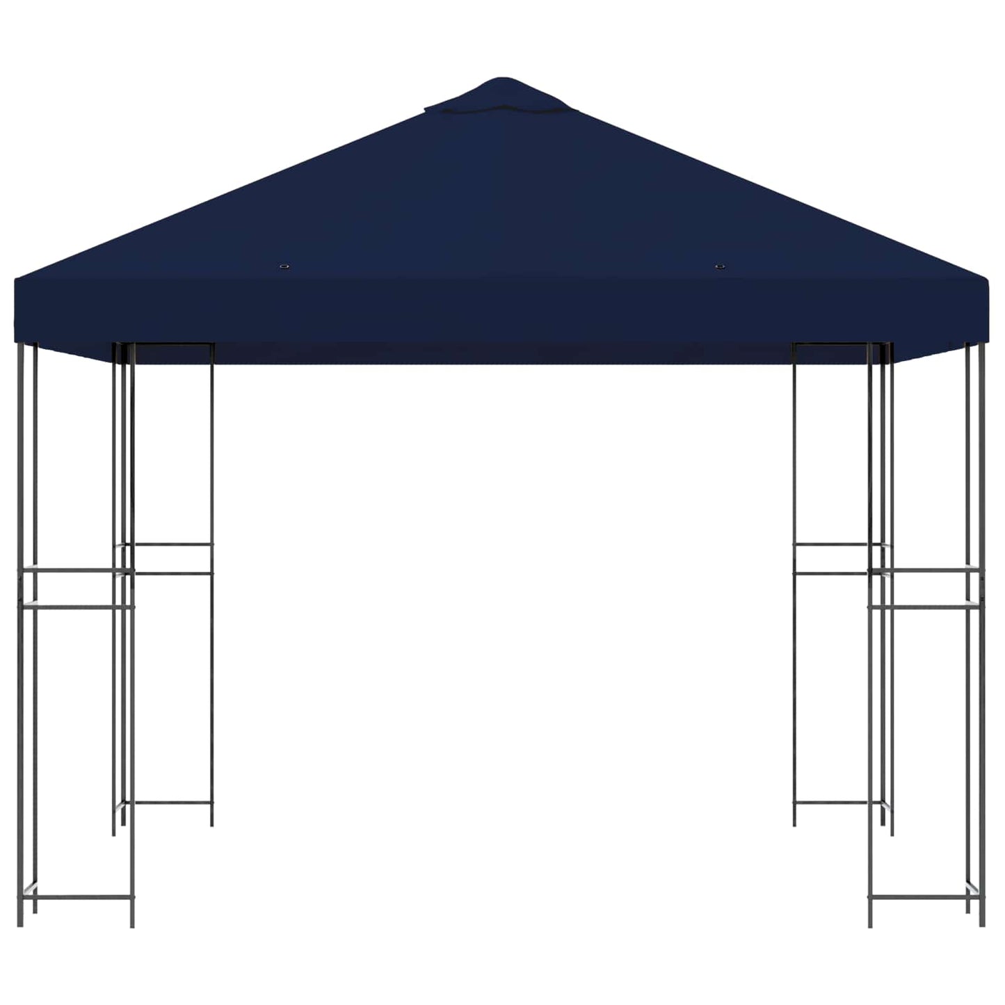 vidaXL Gazebo 3 x 3 m Blue Polyester and Steel 190 gsm