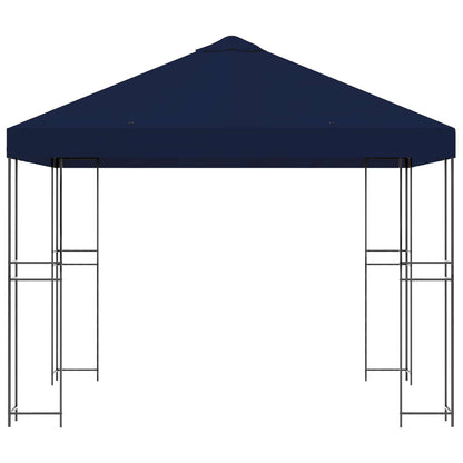 vidaXL Gazebo 3 x 3 m Blue Polyester and Steel 190 gsm