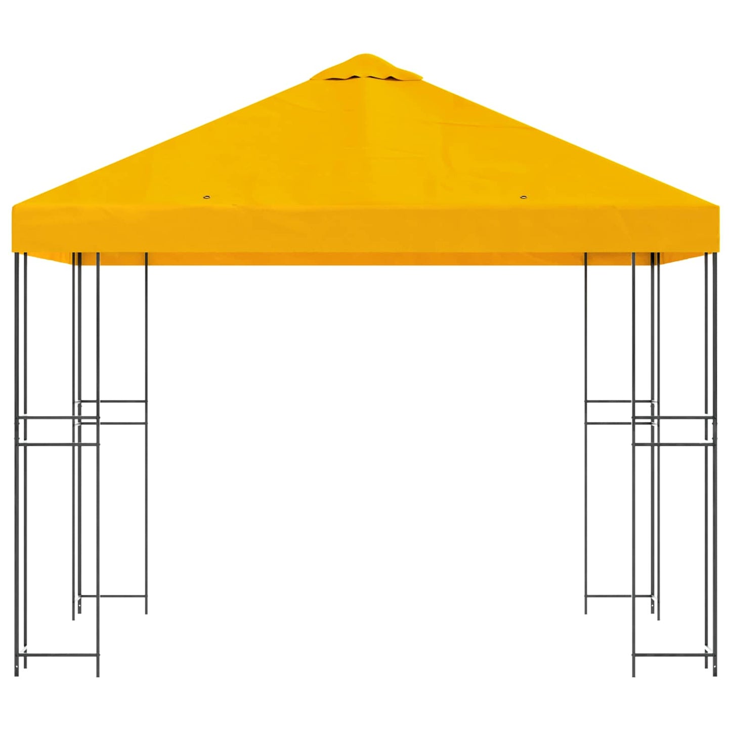 vidaXL Gazebo 3 x 3 m Yellow Polyester and Steel 190 gsm