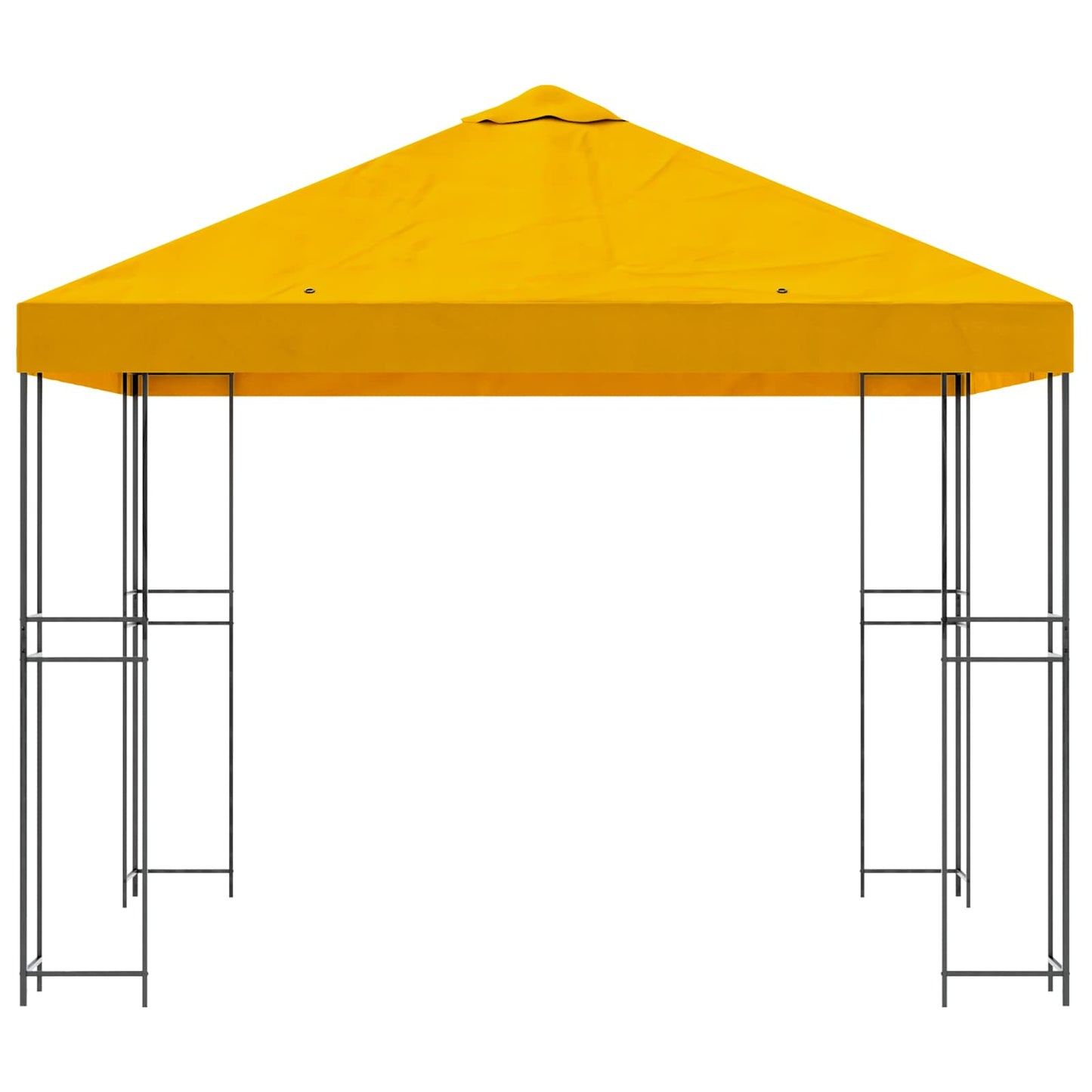 vidaXL Gazebo 3 x 3 m Yellow Polyester and Steel 190 gsm