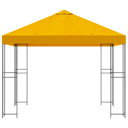 vidaXL Gazebo 3 x 3 m Yellow Polyester and Steel 190 gsm