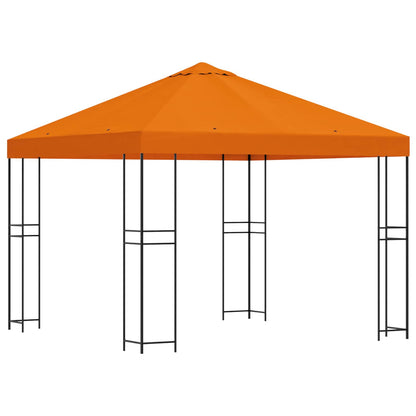 vidaXL Gazebo 3 x 3 m Orange Polyester and Steel 190 gsm