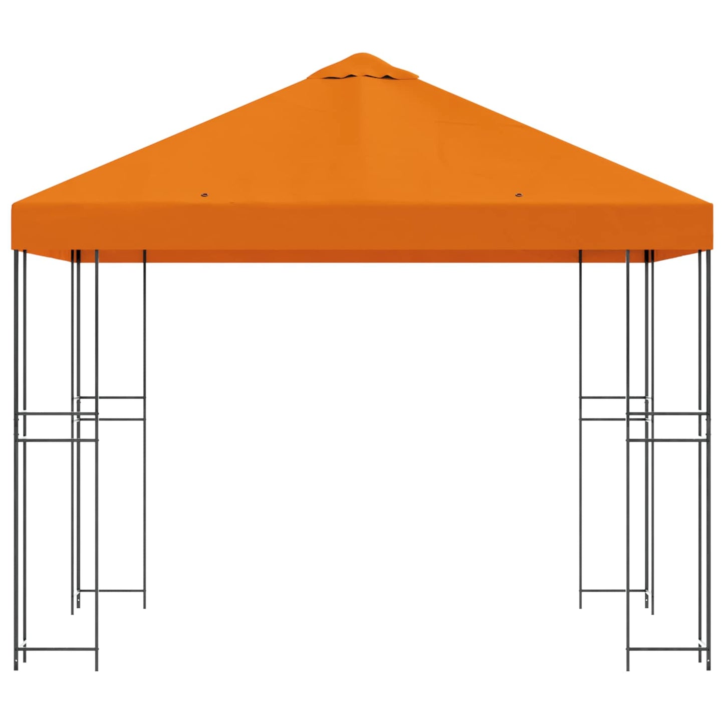 vidaXL Gazebo 3 x 3 m Orange Polyester and Steel 190 gsm