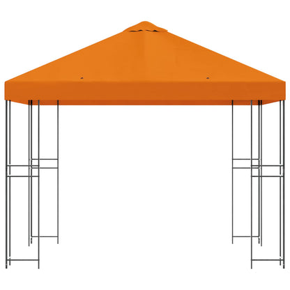 vidaXL Gazebo 3 x 3 m Orange Polyester and Steel 190 gsm