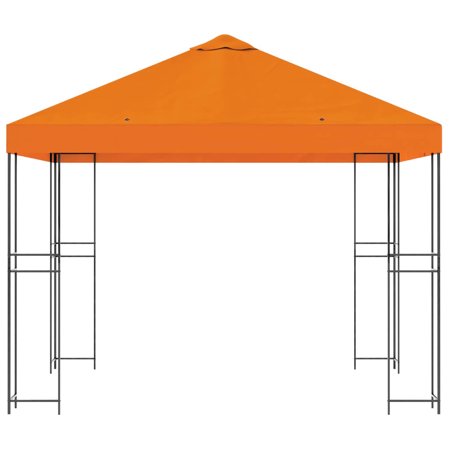 vidaXL Gazebo 3 x 3 m Orange Polyester and Steel 190 gsm
