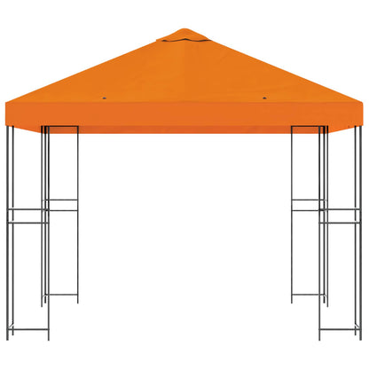 vidaXL Gazebo 3 x 3 m Orange Polyester and Steel 190 gsm