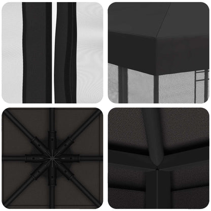 vidaXL Garden Gazebo with Sidewalls 3 x 3 m Anthracite