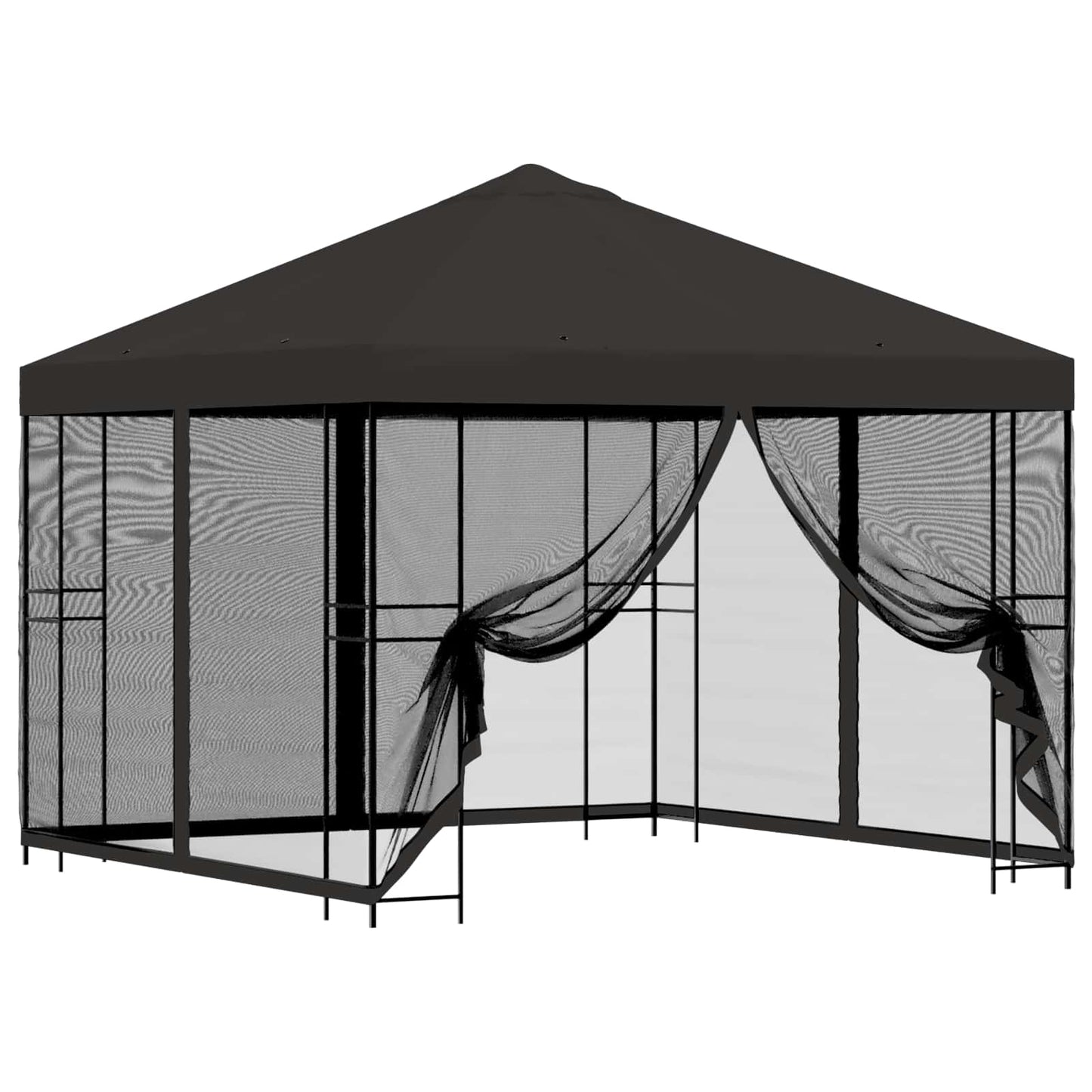 vidaXL Garden Gazebo with Sidewalls 3 x 3 m Anthracite