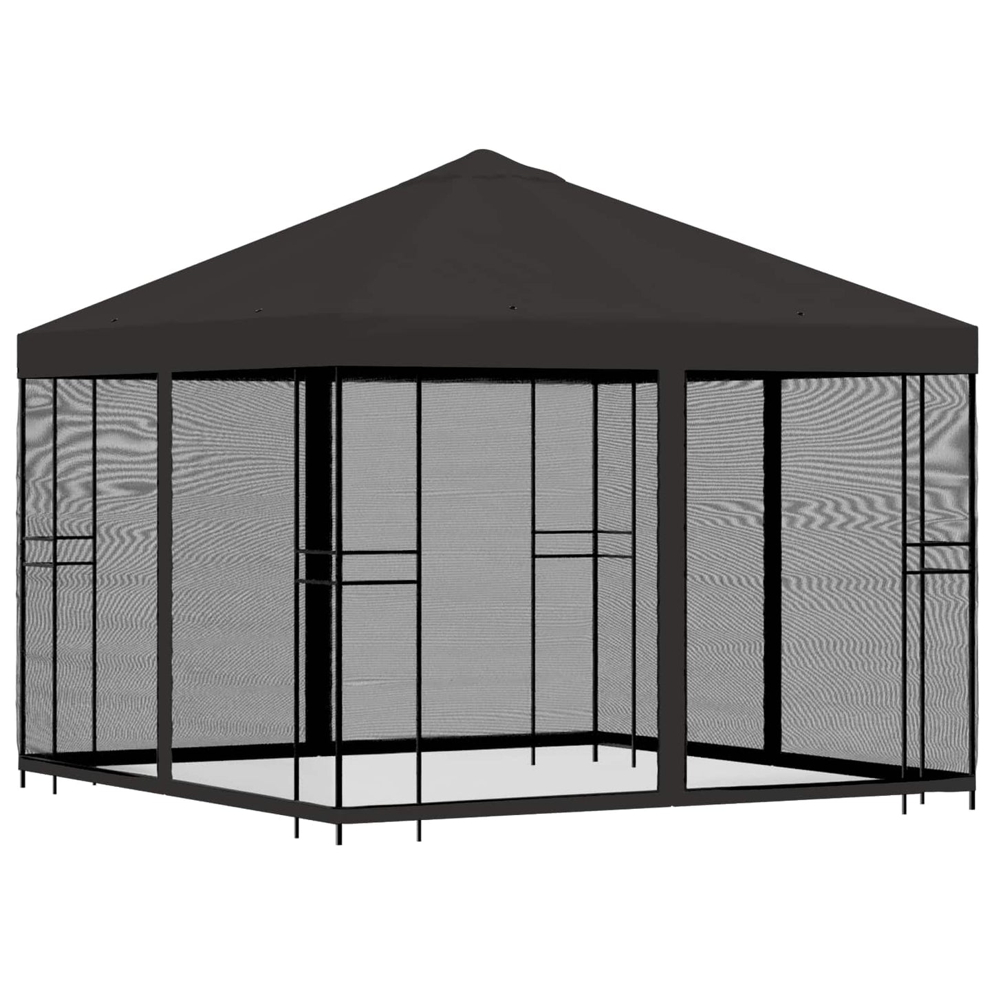 vidaXL Garden Gazebo with Sidewalls 3 x 3 m Anthracite
