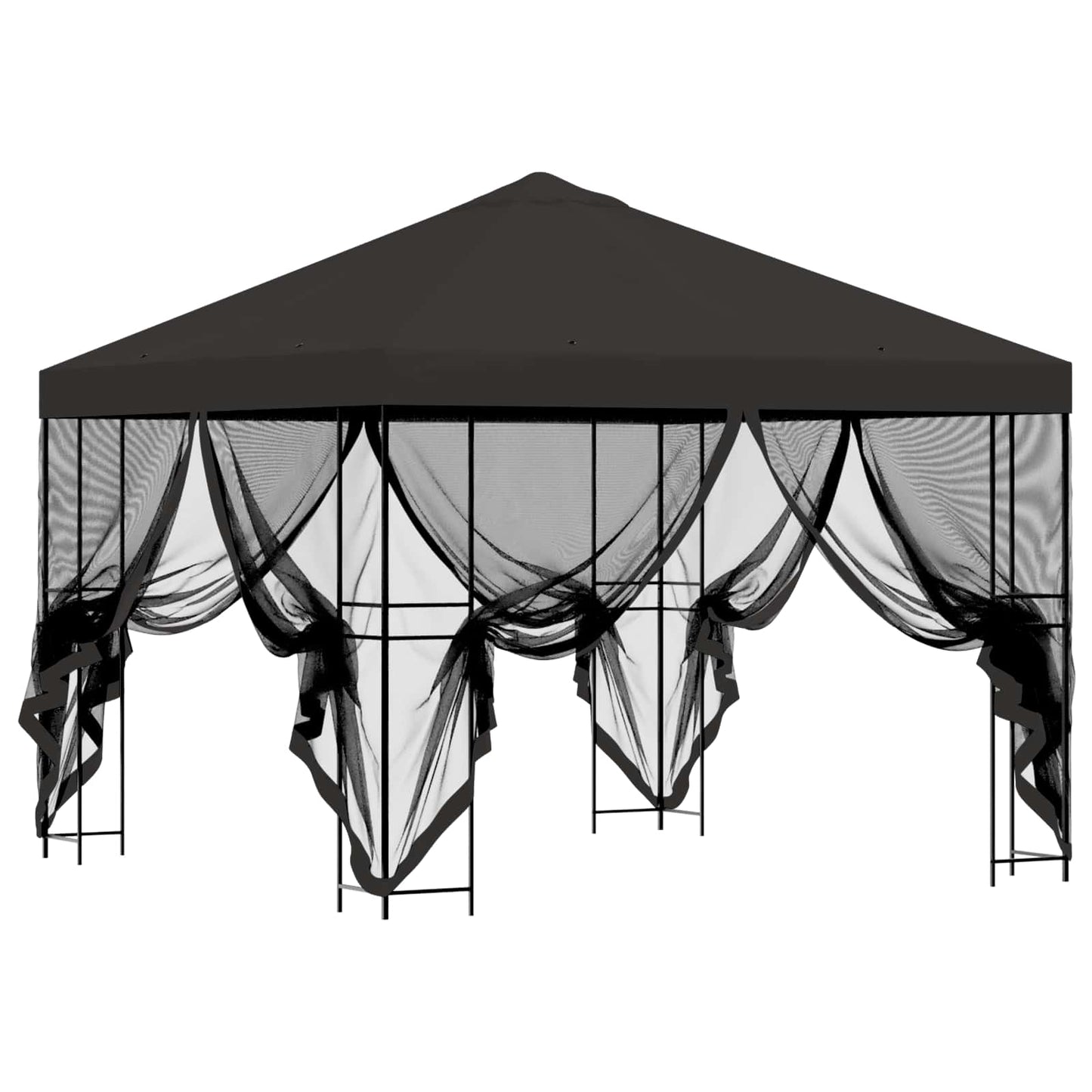 vidaXL Garden Gazebo with Sidewalls 3 x 3 m Anthracite