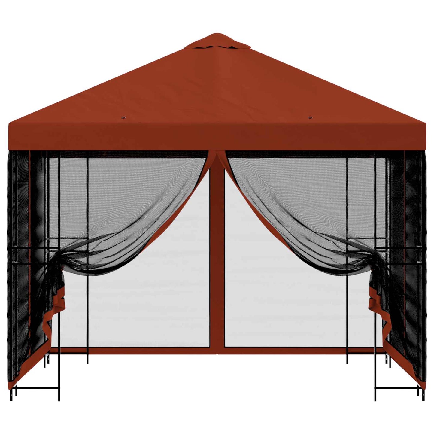vidaXL Garden Gazebo with Sidewalls 3 x 3 m Terracotta