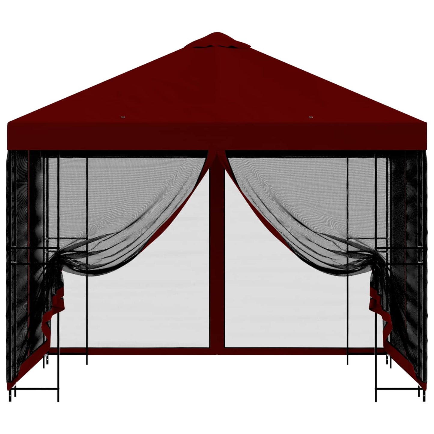 vidaXL Garden Gazebo with Sidewalls 3 x 3 m Burgundy