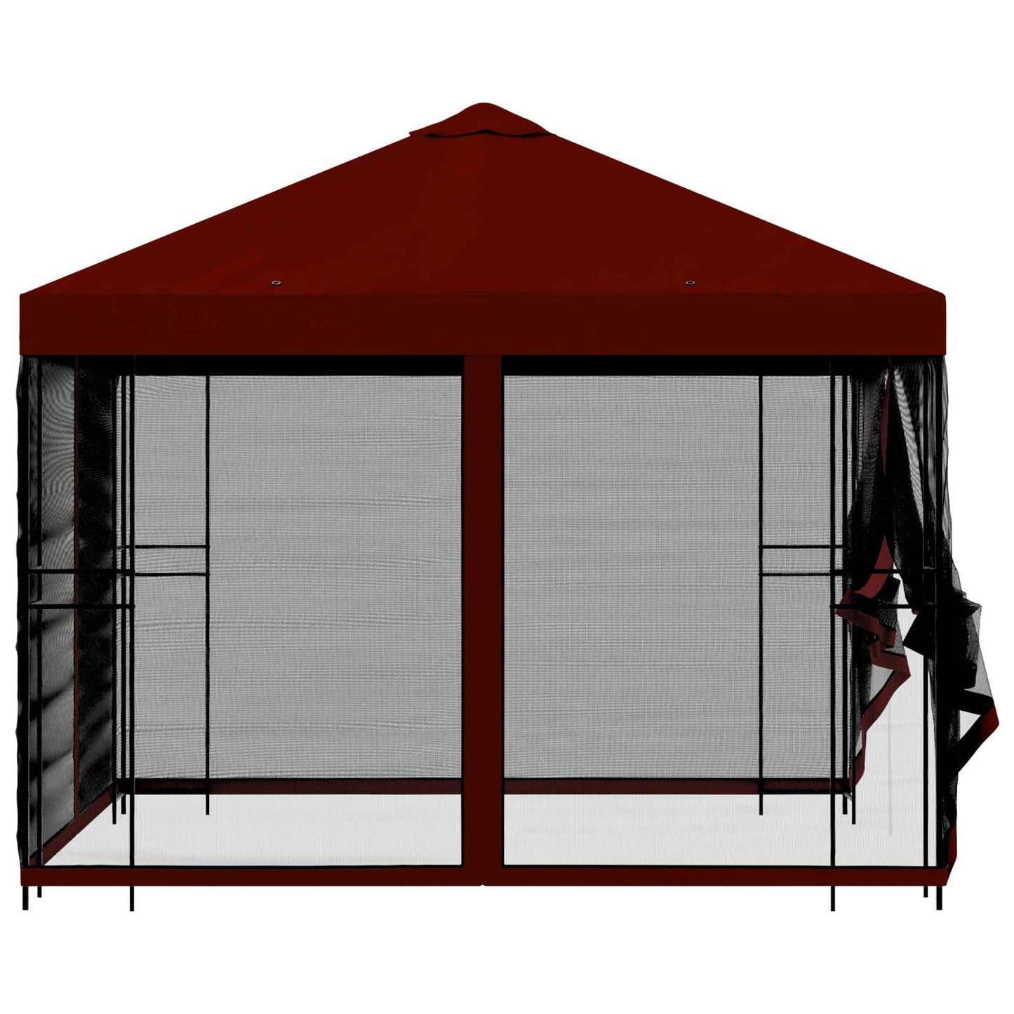 vidaXL Garden Gazebo with Sidewalls 3 x 3 m Burgundy