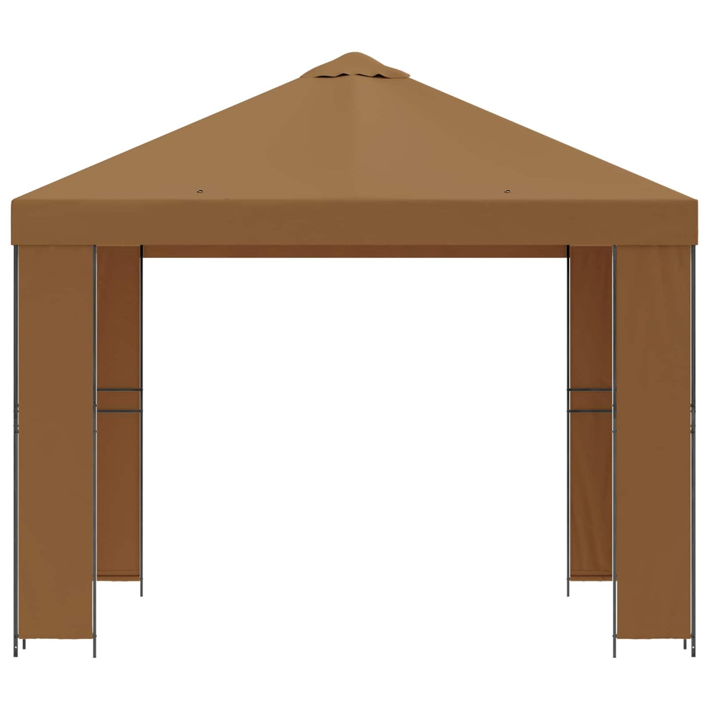 vidaXL Gazebo 3 x 3 m Beige Polyester and Steel 190 gsm
