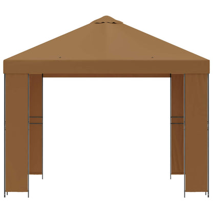 vidaXL Gazebo 3 x 3 m Beige Polyester and Steel 190 gsm