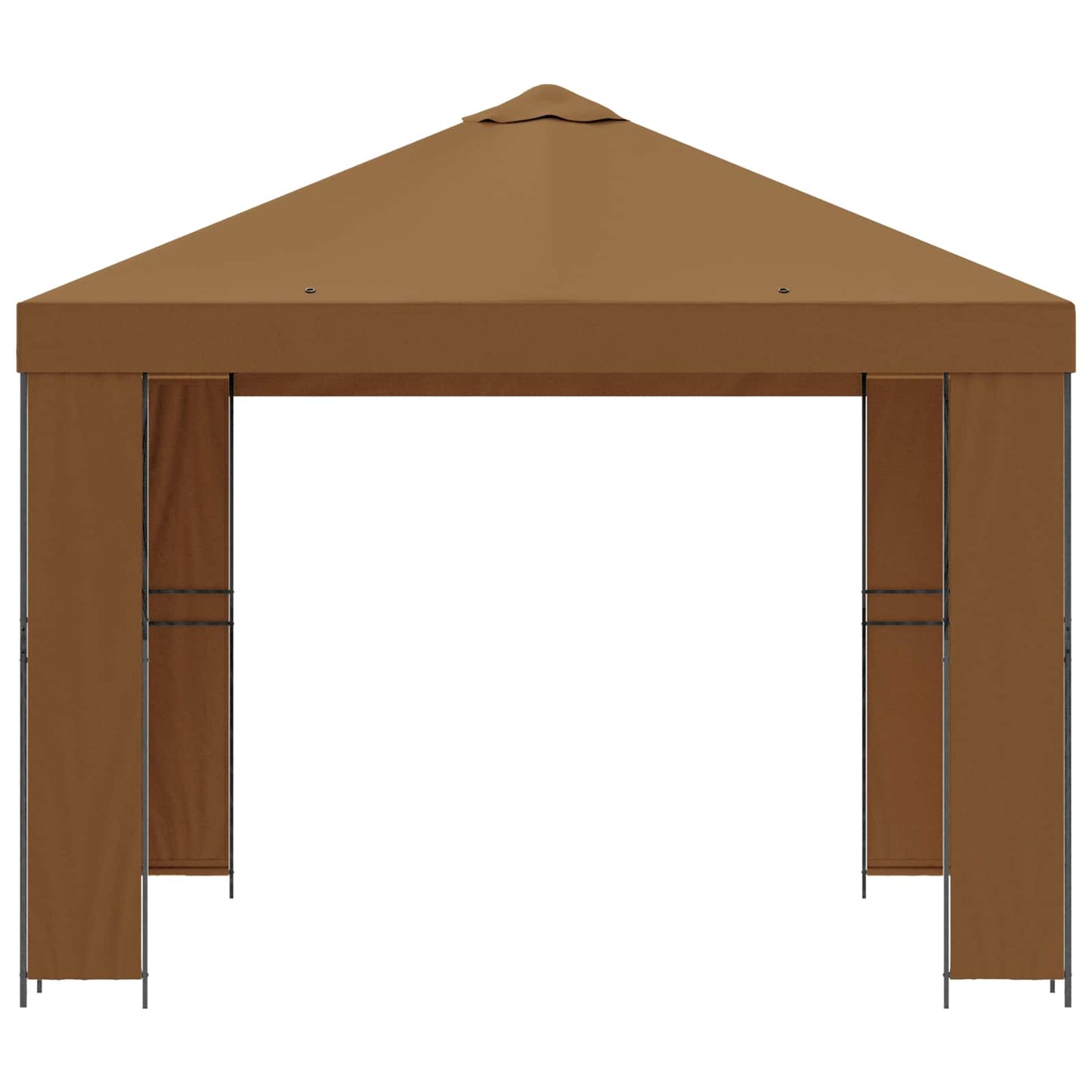 vidaXL Gazebo 3 x 3 m Beige Polyester and Steel 190 gsm