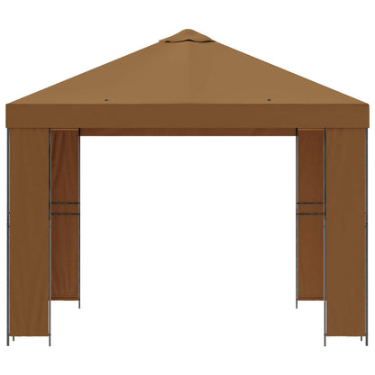 vidaXL Gazebo 3 x 3 m Beige Polyester and Steel 190 gsm