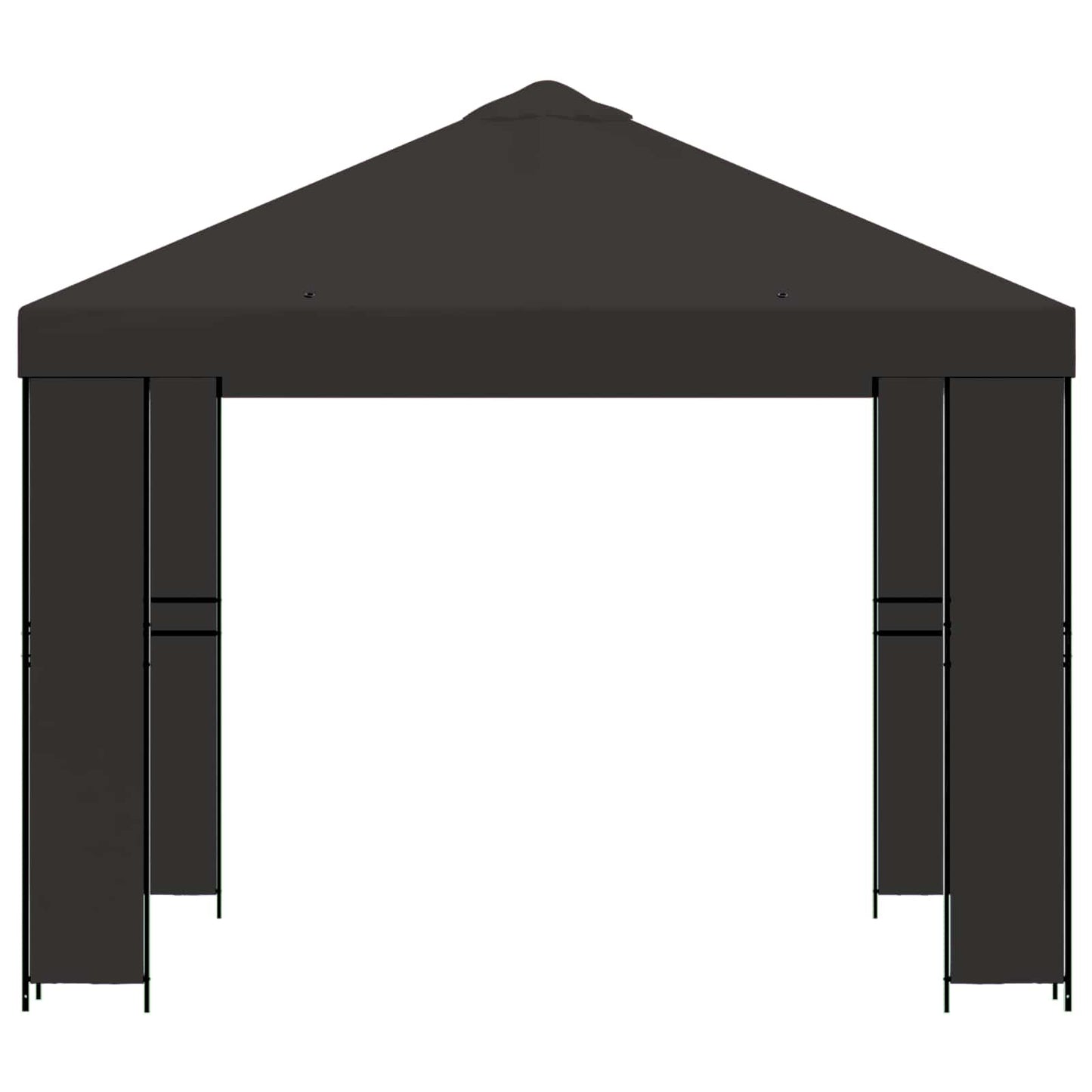 vidaXL Gazebo 3 x 3 m Anthracite Polyester and Steel 190 gsm