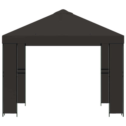 vidaXL Gazebo 3 x 3 m Anthracite Polyester and Steel 190 gsm