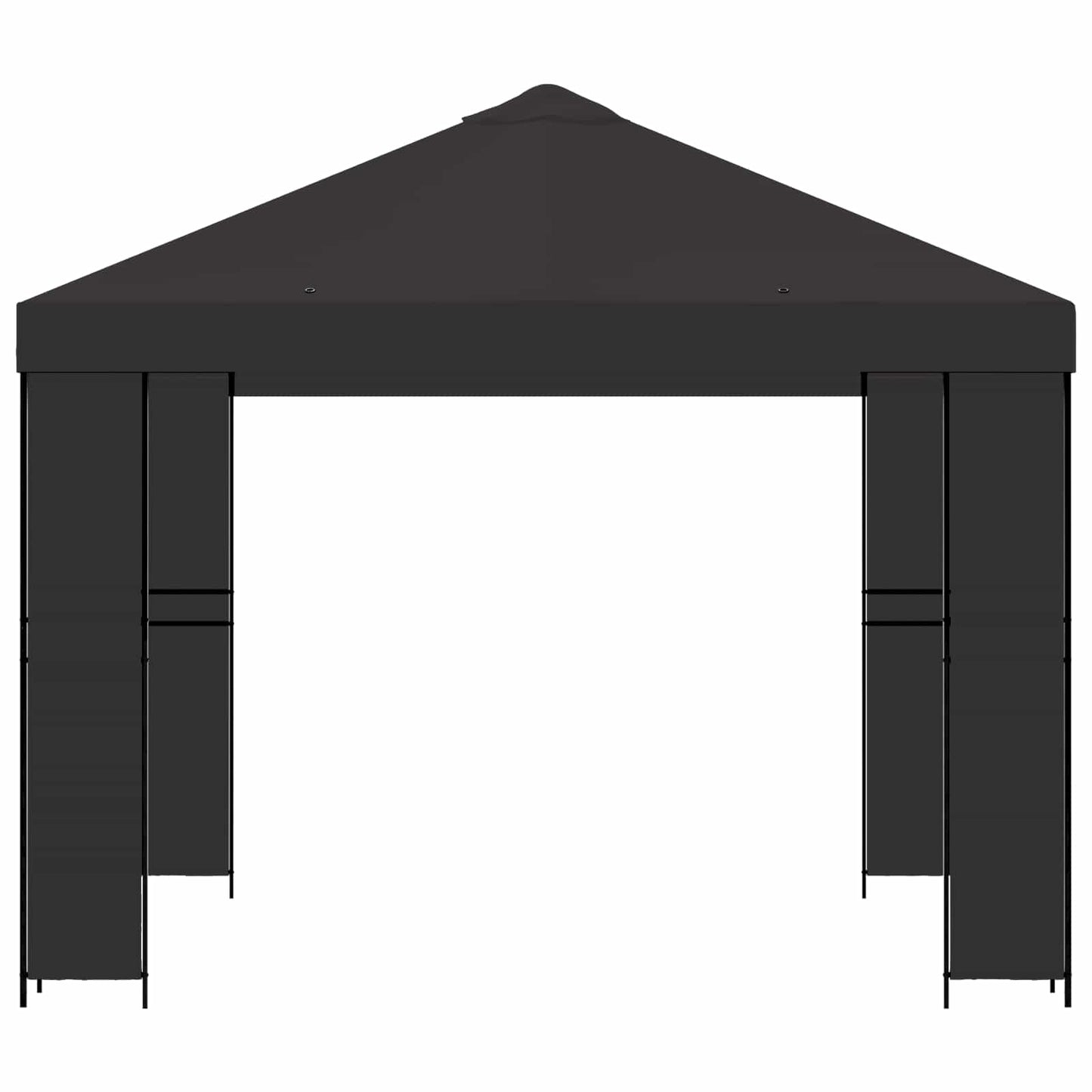 vidaXL Gazebo 3 x 3 m Anthracite Polyester and Steel 190 gsm