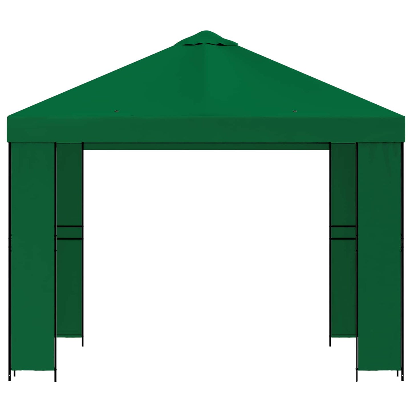 vidaXL Gazebo 3 x 3 m Green Polyester and Steel 190 gsm