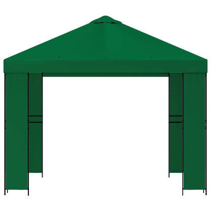 vidaXL Gazebo 3 x 3 m Green Polyester and Steel 190 gsm