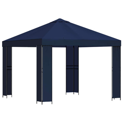 vidaXL Gazebo 3 x 3 m Blue Polyester and Steel 190 gsm