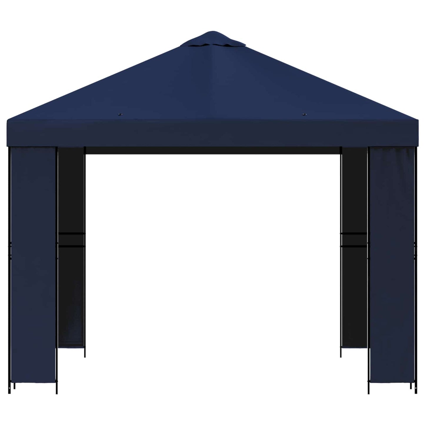 vidaXL Gazebo 3 x 3 m Blue Polyester and Steel 190 gsm