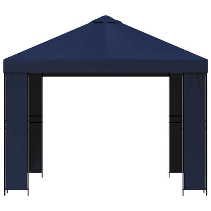 vidaXL Gazebo 3 x 3 m Blue Polyester and Steel 190 gsm