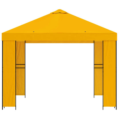 vidaXL Gazebo 3 x 3 m Yellow Polyester and Steel 190 gsm