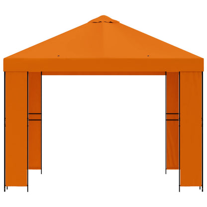 vidaXL Gazebo 3 x 3 m Orange Polyester and Steel 190 gsm