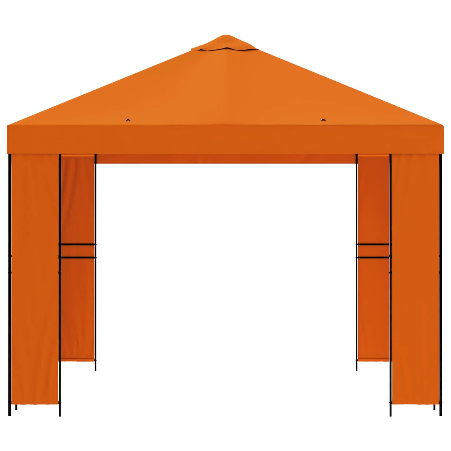 vidaXL Gazebo 3 x 3 m Orange Polyester and Steel 190 gsm