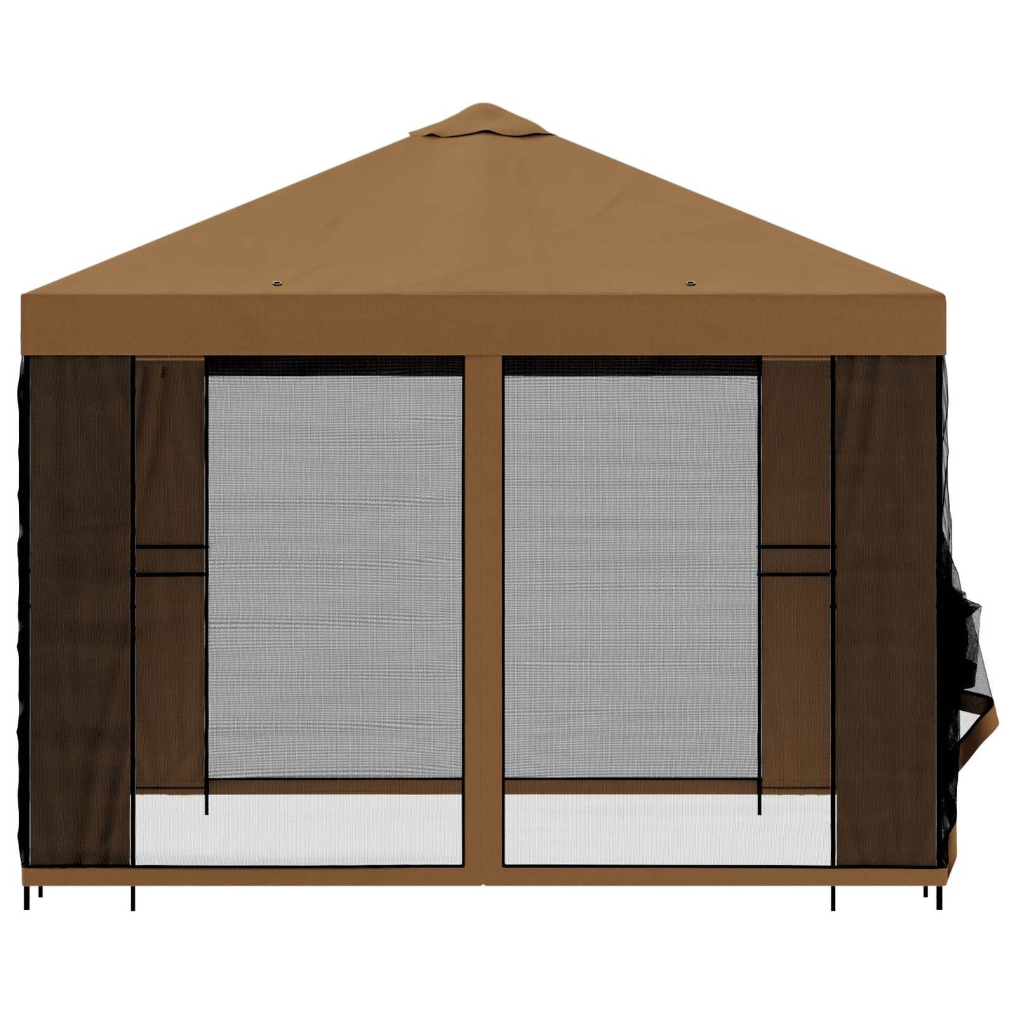 vidaXL Garden Gazebo with Sidewalls 3 x 3 m Beige Polyester and Steel