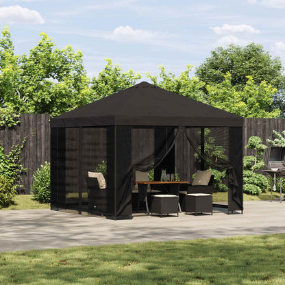 vidaXL Garden Gazebo with Sidewalls 3 x 3 m Anthracite